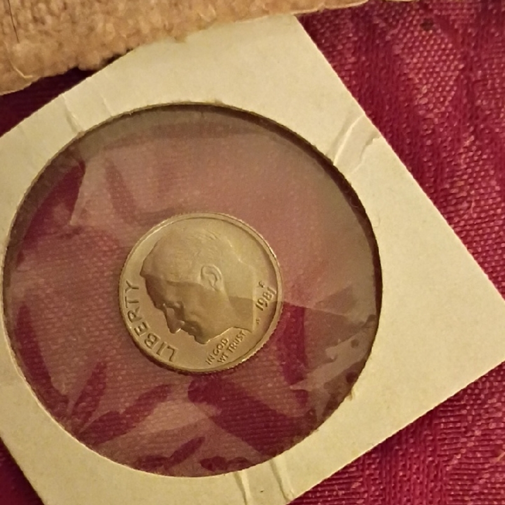 1981 Deep Cameo Proof Dime San Francisco Mint